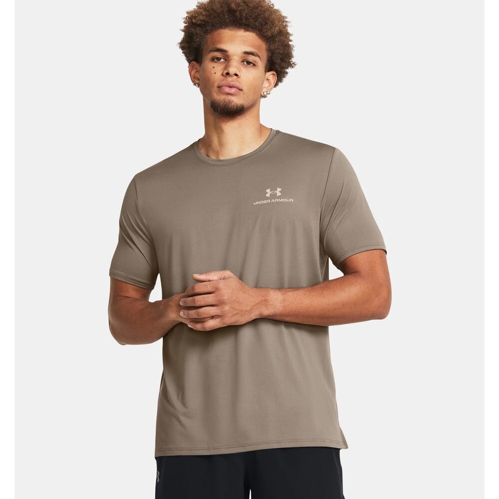 NWT Under Armour  UA Vanish Energy Short Sleeve Tee in Taupe Dusk sz XL TALL